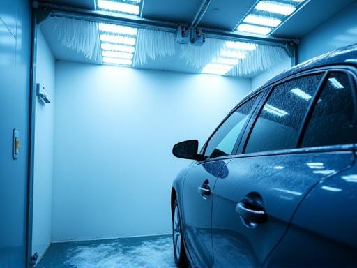 Automatisk bilvask i aktion